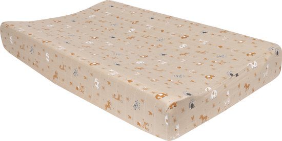 Bebe-Jou Muslin Steppe Aankleedkussenhoes