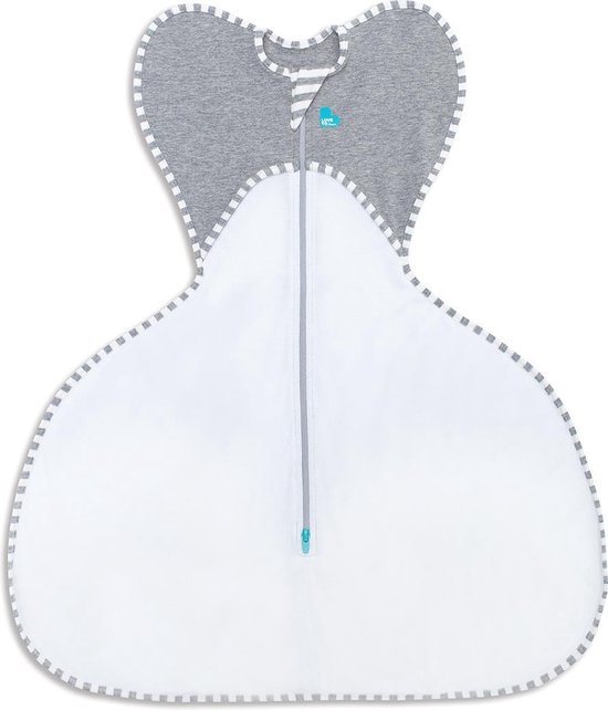 Love To Dream™ inbakerslaapzak Swaddle Up™ heupdysplasie Medium 6-8,5 kg – 1.0 TOG (20°C -  24°C) - White – Fase 1