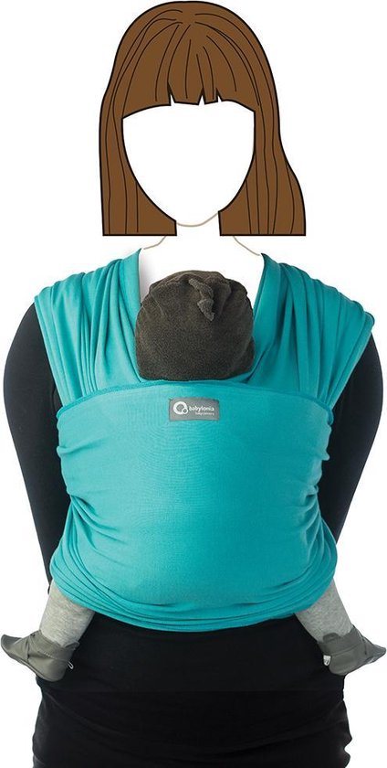 Babyonia - Tricot-Slen Organic - rekbare draagdoek - Fresh Mint