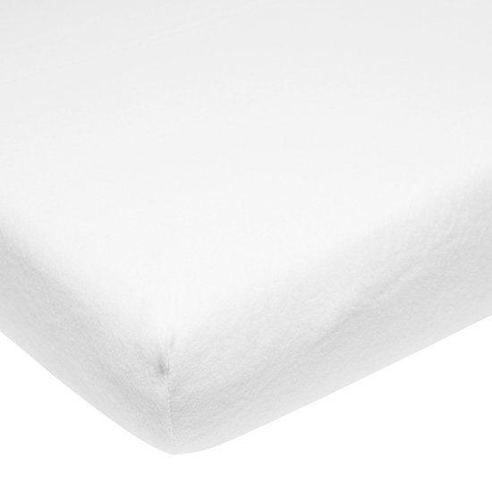 Meyco Baby Uni molton stretch hoeslaken co-sleeper - white - 50x90cm