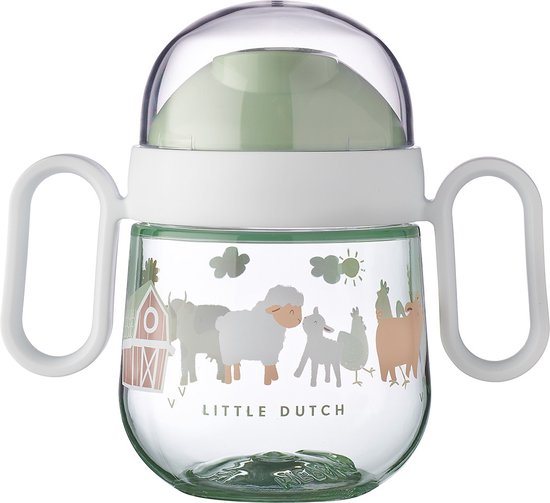 Mepal Mio non-spill sippy cup mio 2.0 Little Dutch - 200 ml - Makkelijk vast te houden - Kinderservies - Little Farm