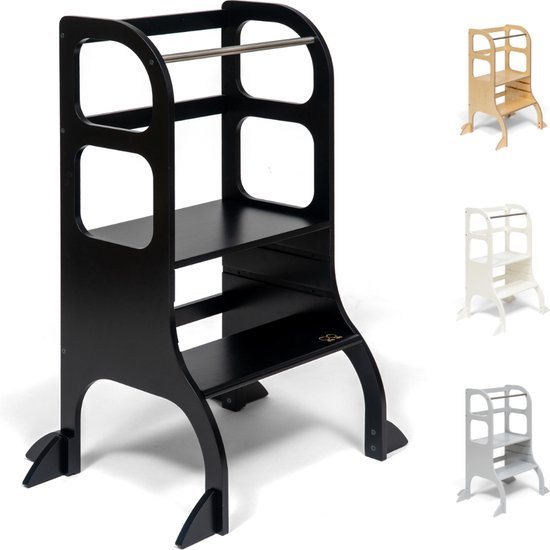 Ette Tete Step Up - Leertoren - In hoogte verstelbaar - extra support - Learning Tower - Montessori inspired - Keukentrap - Keukenhulp - Leerstoel - Veilig - Duurzaam