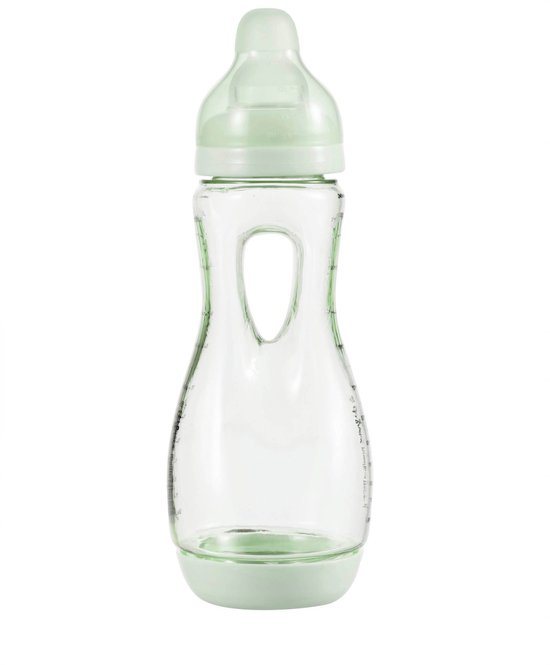 Difrax Handgreepfles - 240 ml - Lichtgroen - Anti Colic