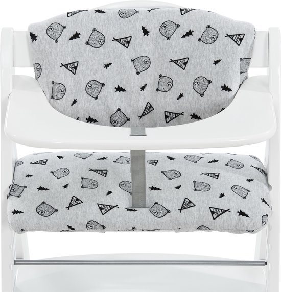 Hauck Highchair Pad Deluxe - kinderstoel kussen - Nordic Grey