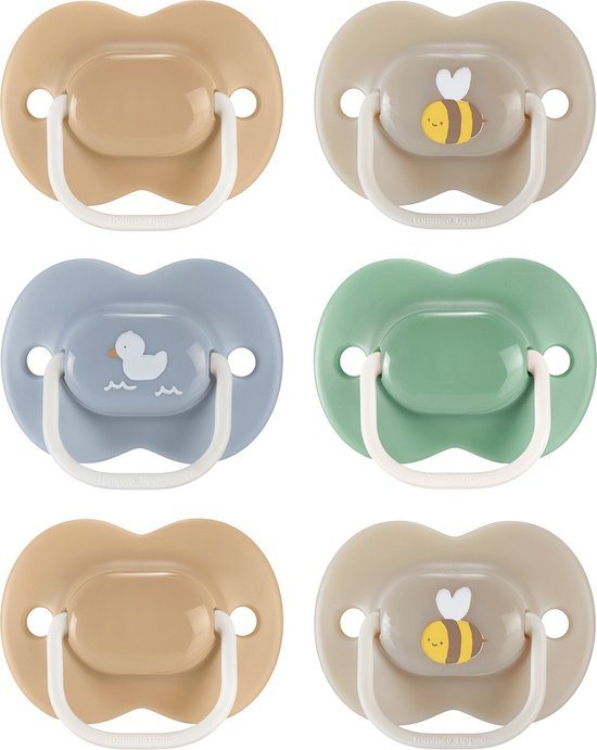 Tommee Tippee Anytime Fopspenen, 18-36 maanden, set van 6, symmetrische speen die altijd goed zit, BPA-vrije fopspeen van silicone, orthodontisch ontwerp