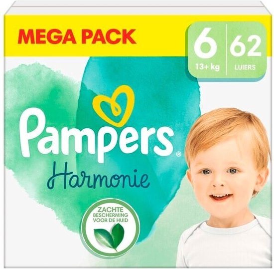 Pampers Harmonie - Maat 6 - 62 Luiers