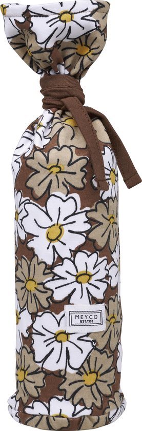 Meyco Baby Vintage Flower kruikenzak - chocolate