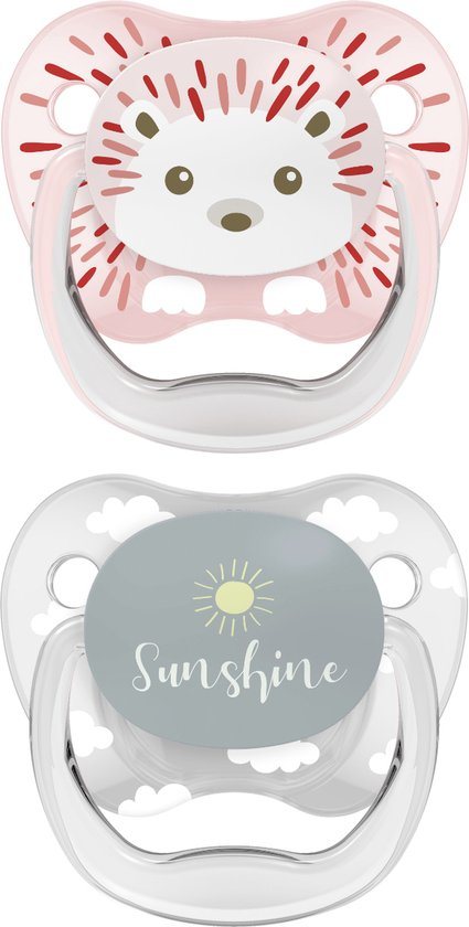 Dr. Brown's Classic Fopspeen - Fase 1 - Roze - 2 stuks