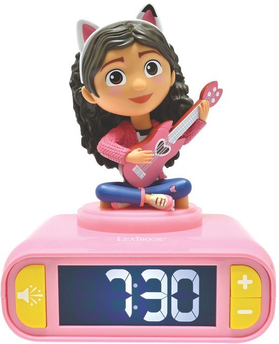 Gabby's Dollhouse 3D Nachtlamp-Wekker