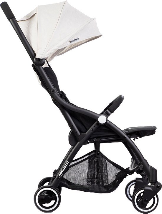 Hamilton by Yoop S1 Plus Buggy – MagicFold™ Technologie – Tot 22 kg – Wandelwagen Compact– Plooibuggy Baby – Inklapbaar – Kinderwagen – White Sand