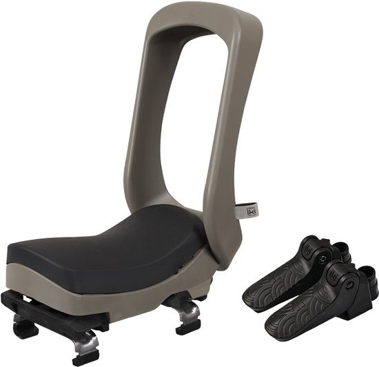 Urban Iki Junior fietszitje - Dragermontage - Suzume Grey/ Bincho Black