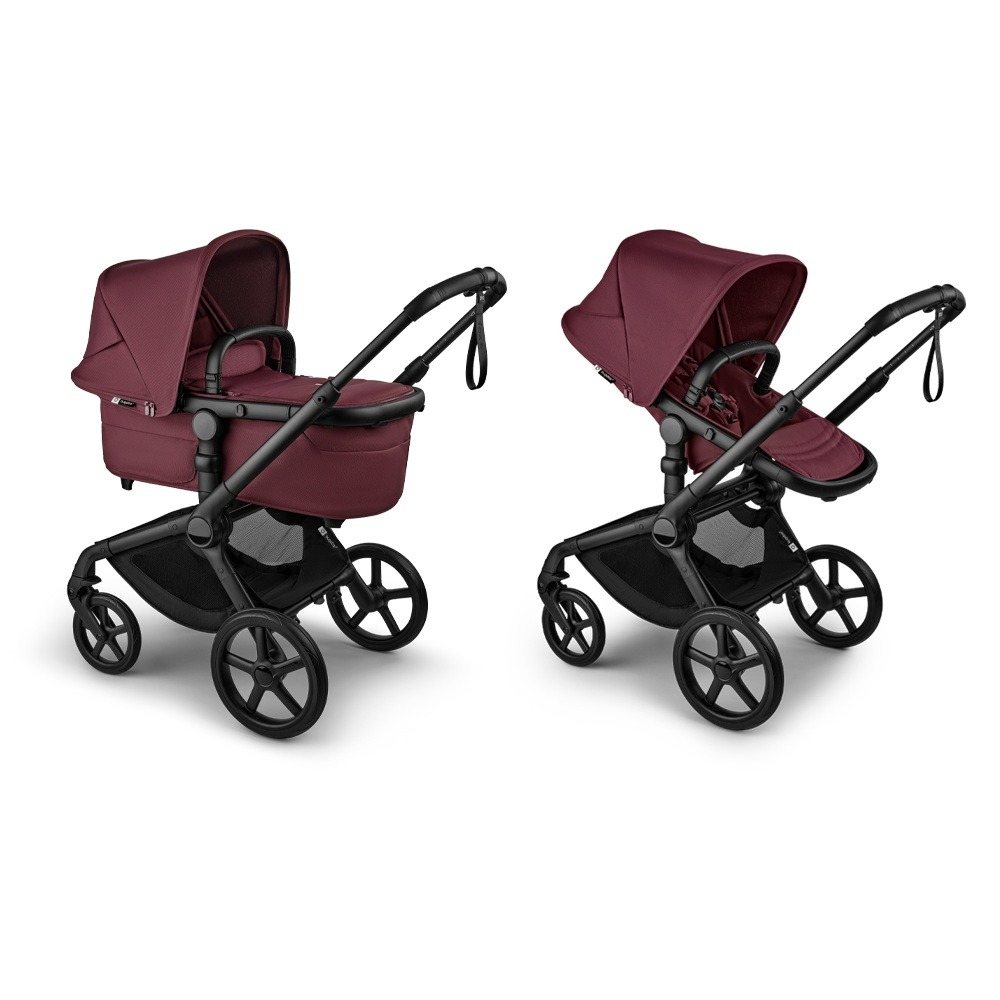 Bugaboo Fox 5 Renew Black - Dark Cherry