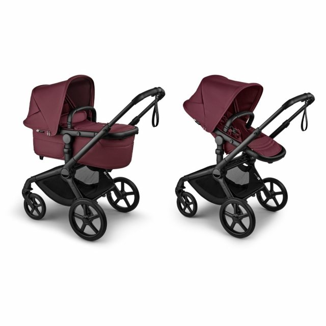 Bugaboo Fox 5 Renew Black - Dark Cherry