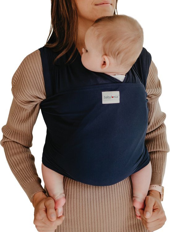 Babylonia Tricot Slen Cool Draagdoek Baby 500 cm - Navy Blue