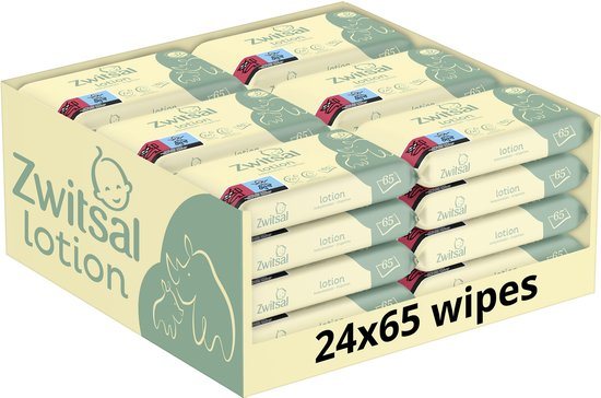 Zwitsal Billendoekjes - Lotion - 24 x 65 stuks - Voordeelverpakking