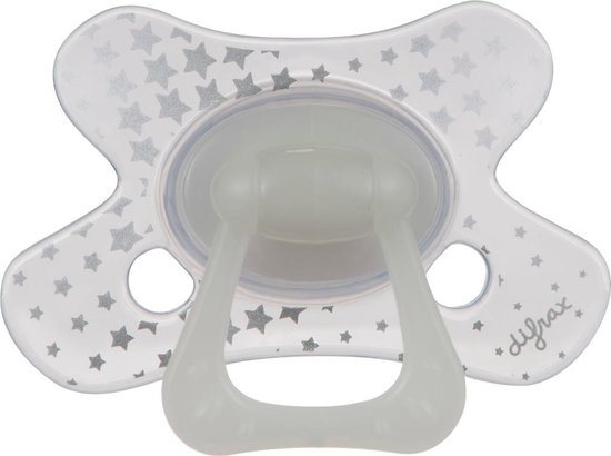 Difrax Fopspeen 18+ Maanden Dental - Glow in the Dark - Orthodontische speen - 1 stuk