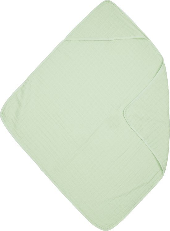 Meyco Baby Uni badcape - hydrofiel - soft green - 80x80cm