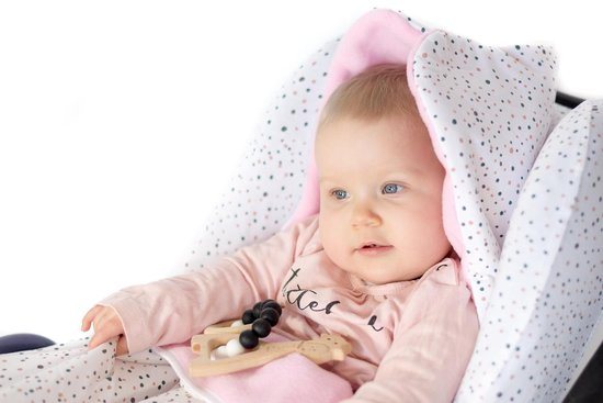 Wallabiezzz - Voetenzakken Maxi Cosi - Voetenzak Universeel - Comfortbag - Confetti Roze