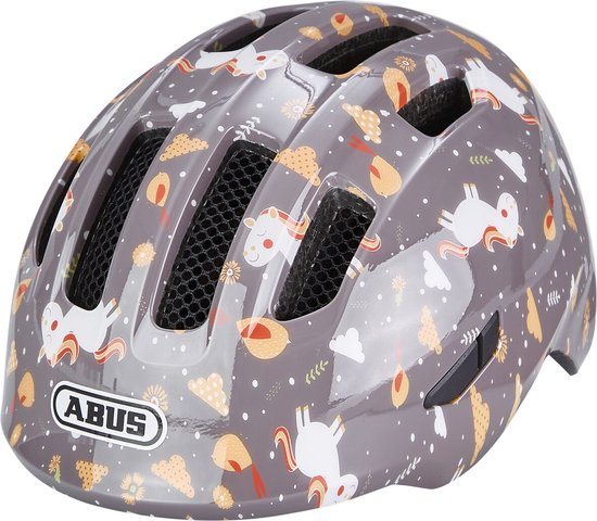 Abus Helm Smiley 3.0 - Grey Horse - S ( 45-50 CM ) - Kinder Fietshelm