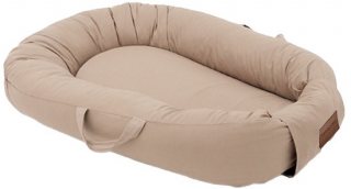 Mordesign - Deluxe Babynestje - Cappuccino (Beige) - Babynest met Handvaten, Koordjes & Klittenband - Newborn Nest - 100% Katoen - Vanaf 0 Maanden