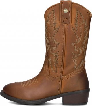 Develab 44374 Laarzen - Leer - Meisjes - Cognac - Maat 36