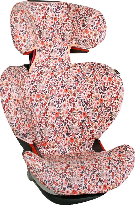 Maxi Cosi Rodifix Hoes - Autostoelhoes Rodifix Zomerhoes - Maxi-Cosi Rodifix Airprotect Hoes - Zacht katoen - Perfecte Pasvorm - Roze Bloemen