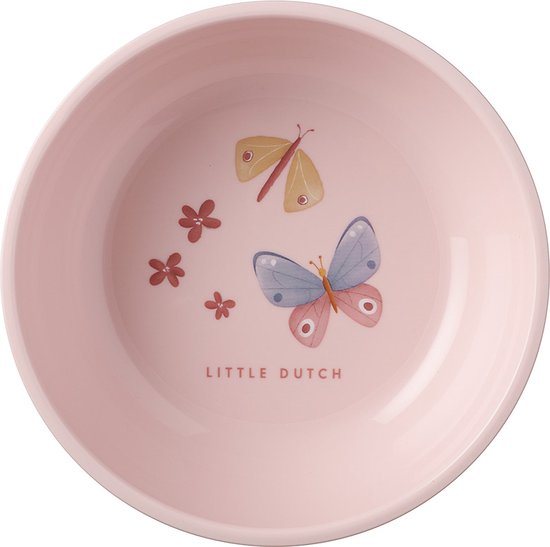 Mepal Mio schaaltje Little Dutch - 300 ml - Magnetronbestendig - Baby kommetje - Kinderservies - Flowers & Butterflies
