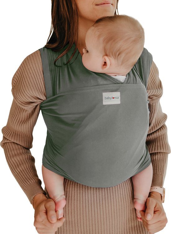 Babylonia TRICOT SLEN COOL Draagdoek Baby - 500 cm - Moon Mist Grey