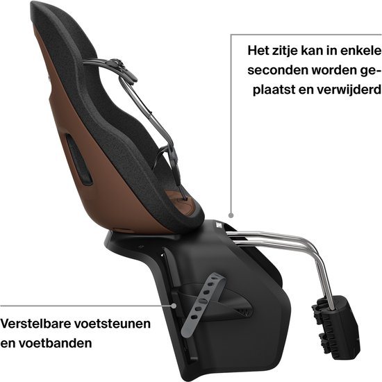 Achterzitje Thule Yepp Nexxt 2 Maxi met framebevestiging (FM) - Chocoladebruin
