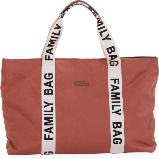 Childhome Family Bag - Signature - Ruime Verzorgingstas - Luiertas - Terracota