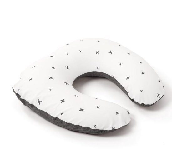 Doomoo Softy - Klein Voedingskussen - Biologisch Katoen - 150cm - Anthracite