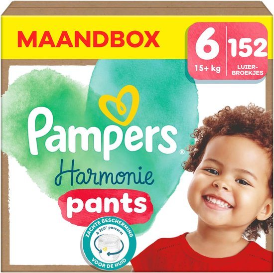 Pampers - Harmonie Pants - Maat 6 - Maandbox - 152 stuks - 15+ KG