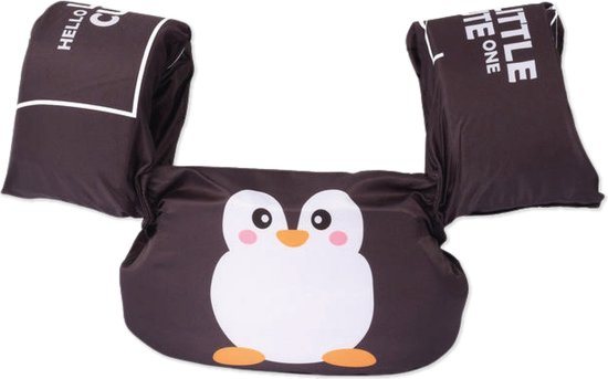 Qwali Puddle Jumper Pinguin - Zwemvest - Voor kinderen van 0-2 tot 3-6 jaar - Zwemvest Kind - Haai - Zwembandjes 15-30 kg - Drijfvest - Zwemvleugels - Zwemkurk - Zwemgordel - Swim Essentials