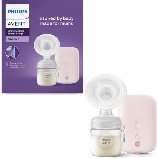 Philips Avent Enkele Elektrische Borstkolf- Draagbaar - Roze -SCF395/01