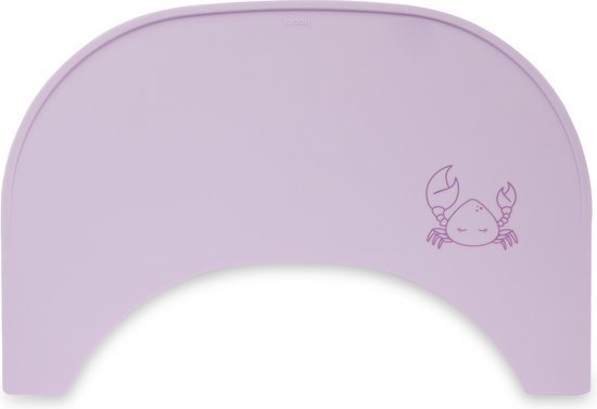 hauck Highchair Tray Mat - silicone kinderplacemat - Crab Lavender