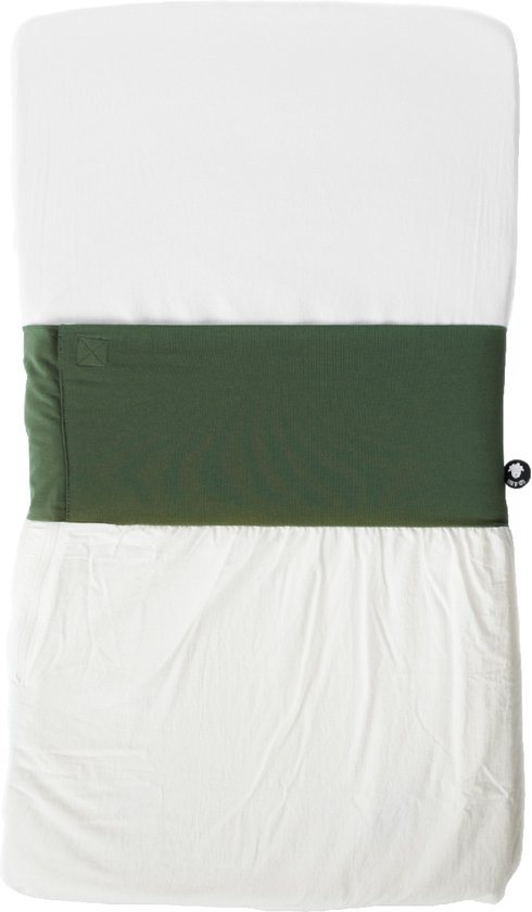NUNKI Co Sleeper lakentje - simpel strak instoppen (ipv inbakeren)- 50x90 Botanical Green