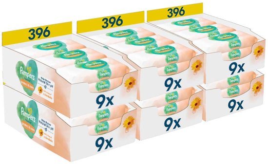 Pampers - Harmonie Protect & Care - Calendula - Billendoekjes - 2376 doekjes - 54 x 44
