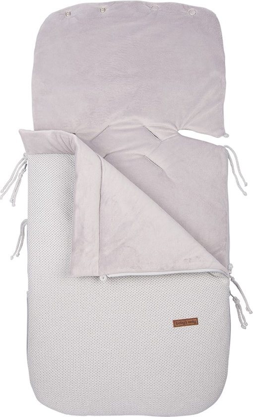 Baby's Only Voetenzak autostoel 0+ Classic - Zilvergrijs - Geschikt voor drie- en vijfpuntsgordel