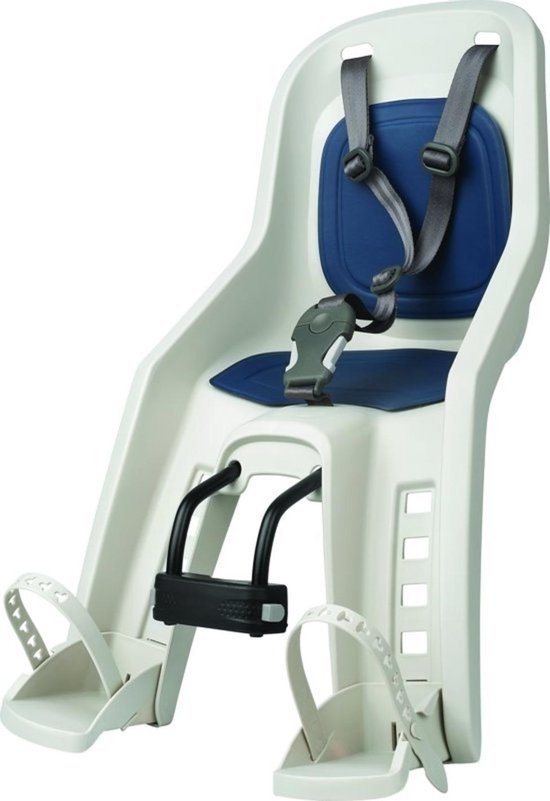 Kinderzitje Polisport BUBBLY MAXI PLUS Op Pakdrager Crème/ Blauw