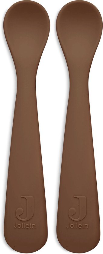 Jollein Lepeltje Siliconen - Caramel - 2 stuks