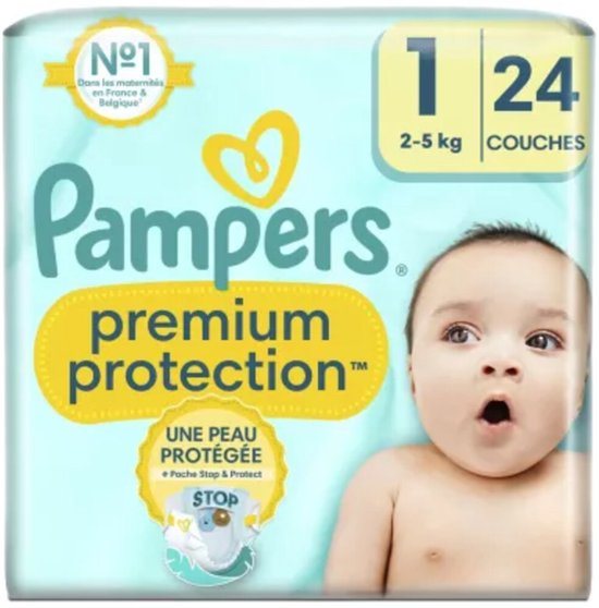 Pampers - Premium Protection - Maat 1 - Mega Pack - 72 stuks - 2/5 KG