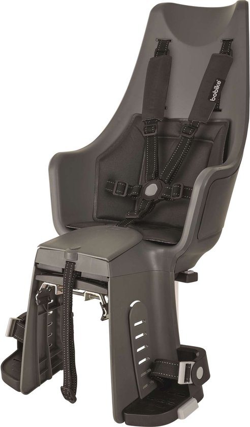 Bobike Exclusive Maxi Plus LED Fietsstoeltje Achter - DB - Urban Grey