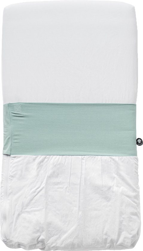 NUNKI Co Sleeper lakentje - simpel strak instoppen (ipv inbakeren)- 50x90 Mint Green
