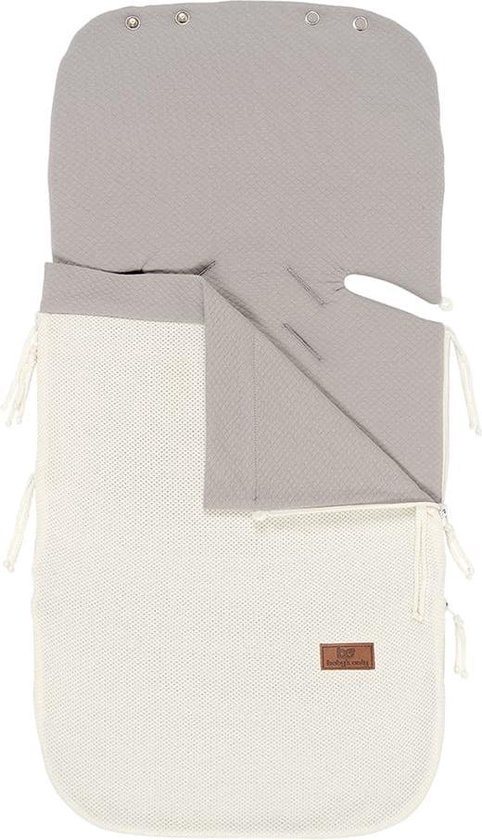 Baby's Only Zomer voetenzak autostoel 0+ Classic - Wolwit - Geschikt voor drie- en vijfpuntsgordel