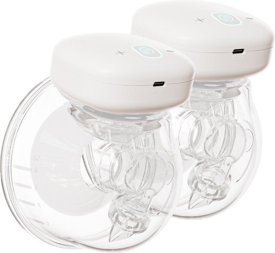 Youha elektrische borstkolf dubbelzijdig - 24mm - Draadloos - Draagbare Borstkolf - BPA-vrij - Oplaadbaar - Comfort Borstvoeding - 2x 240ML cups - Inclusief E-book over borstvoeding en kolven!