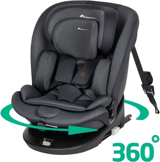 Bebeconfort EvoluFix 360 i-Size - Autostoel - Tinted Black - Vanaf de geboorte tot 12 jaar oud