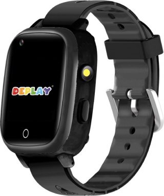 DEPLAY 4G KidsWatch Hero - GPS Horloge Kind - Smartwatch Kinderen - Kinderhorloge - Smartwatch Kind - Kinder Smartwatch - Zwart