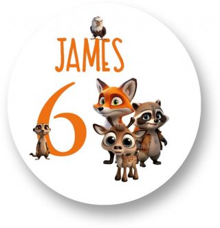 Traktatie Stickers Met Naam en Leeftijd -Best Buddies- Gepersonaliseerd - Sluitstickers - Kinderfeest Traktatie - Uitdelen - Uitdeeltraktatie - Traktatiestickers Pimp Studio