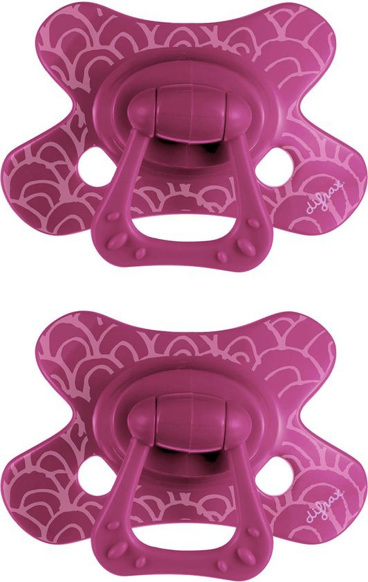 Difrax Natural Fopspeen - 18+ Maanden - Paars - 2 Stuks