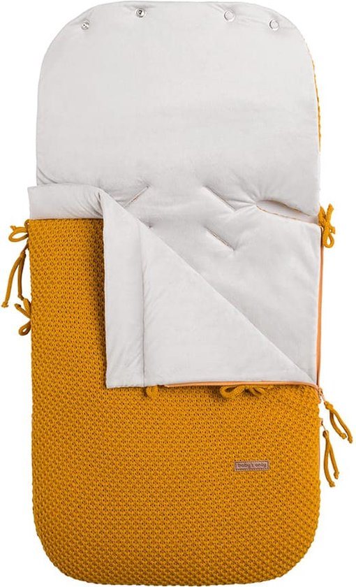 Baby's Only Voetenzak autostoel 0+ Flavor - Oker - Geschikt voor drie- en vijfpuntsgordel